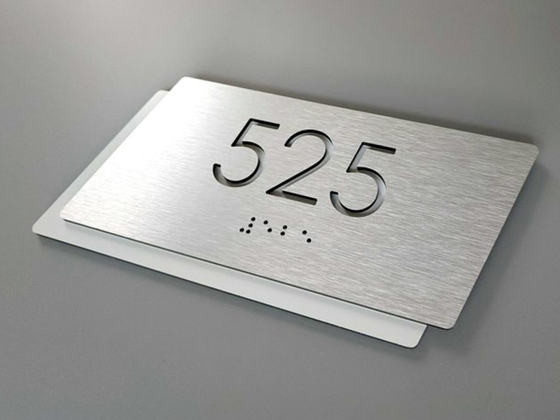 custom ADA tactile braille signs